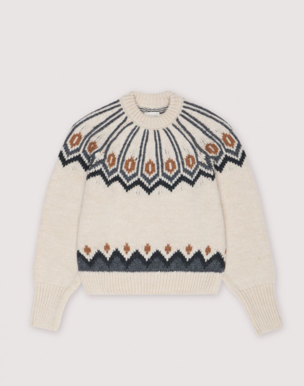 Davos Sweater with Fair Isle Pattern