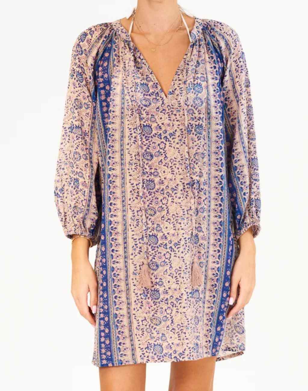 Block Print Cass Caftan/Coverup