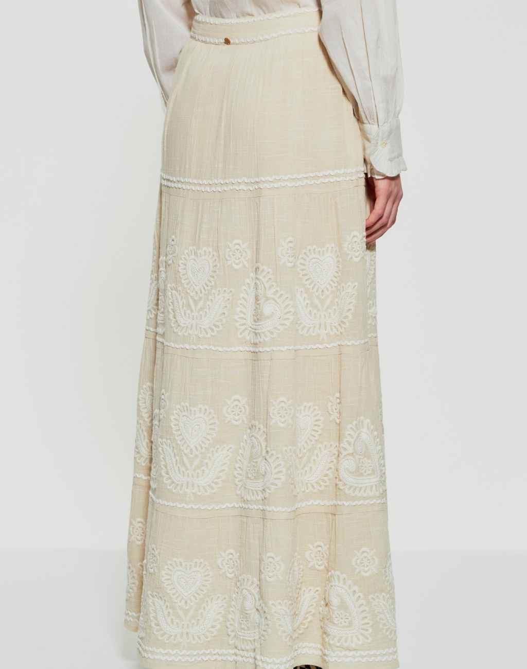 Robby Maxi Skirt with Playful Embroidery - Visit Nifty Antik Batik 