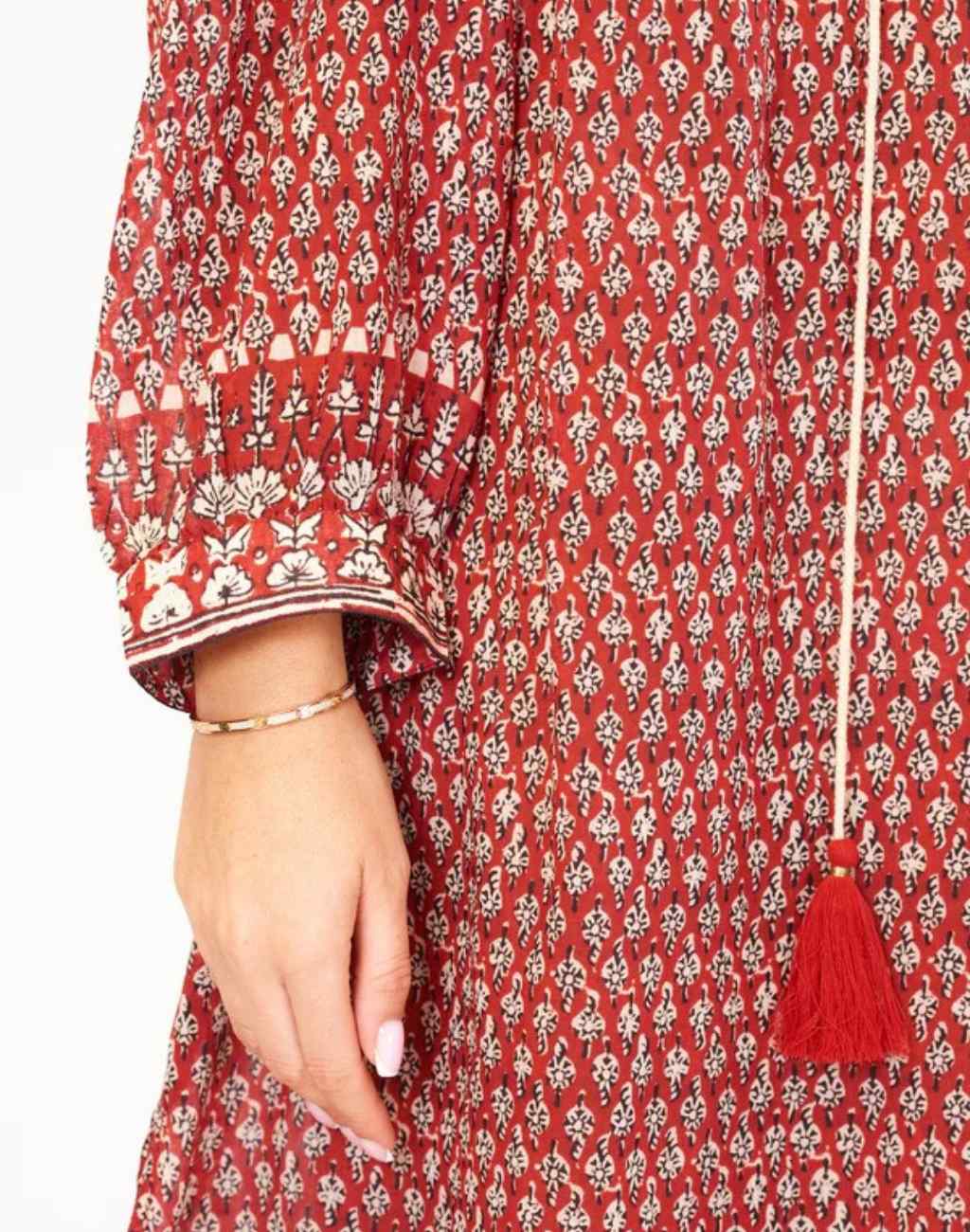 Block Print Mari Caftan/Coverup