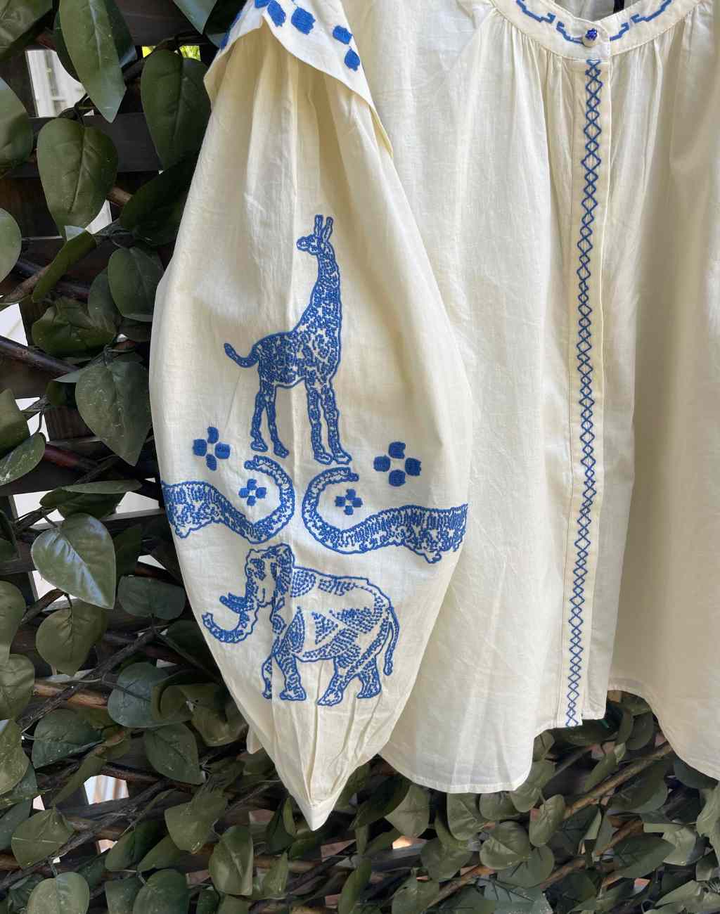 Cotton Top with Embroidery