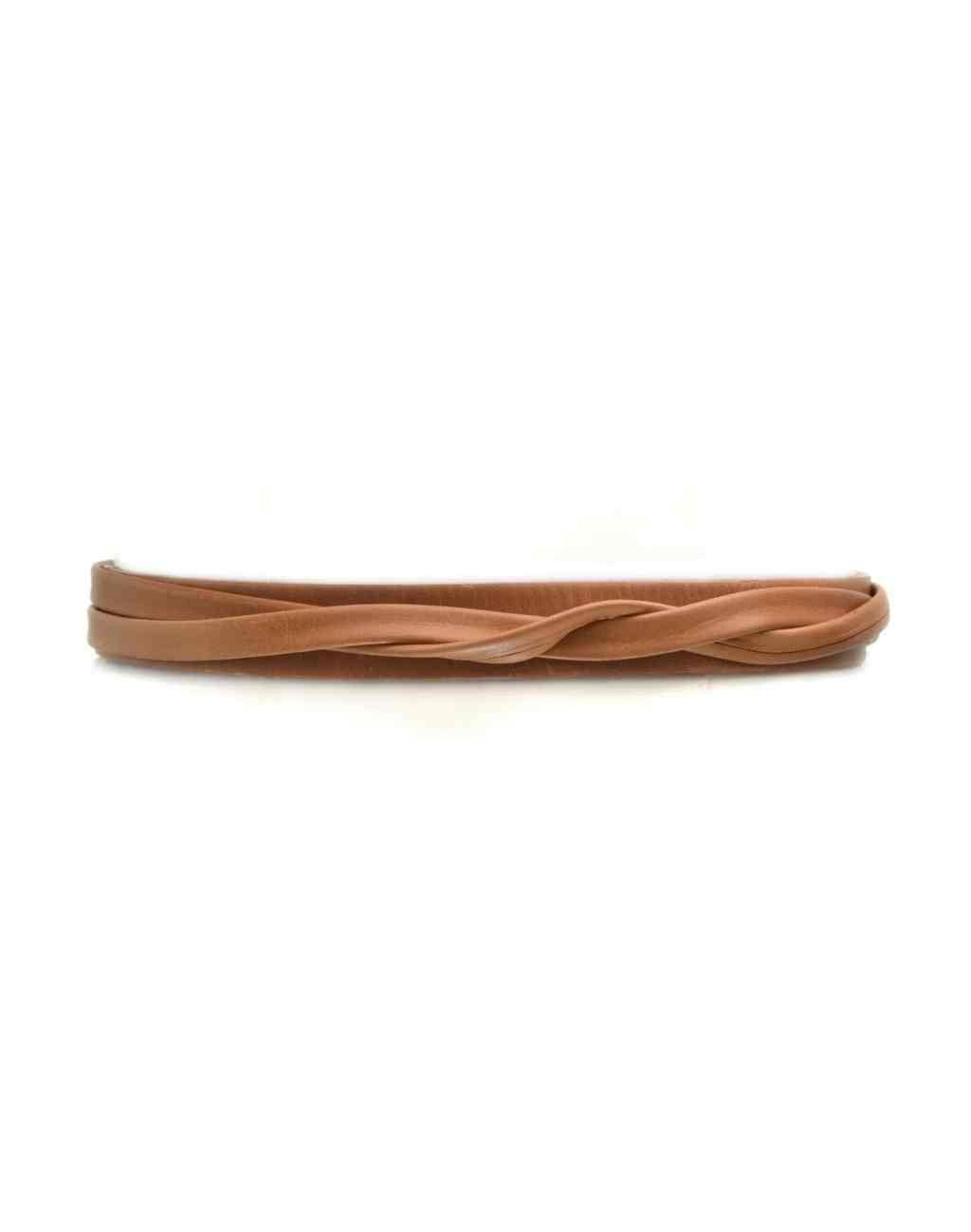 Skinny Wrap Belt in Cognac - Visit Nifty ADA 